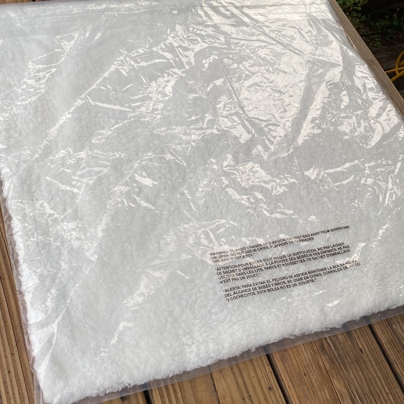 Pottery Barn Red and Black Bryce Sherpa Back Check Pillow Cover - Picture 13 of 15